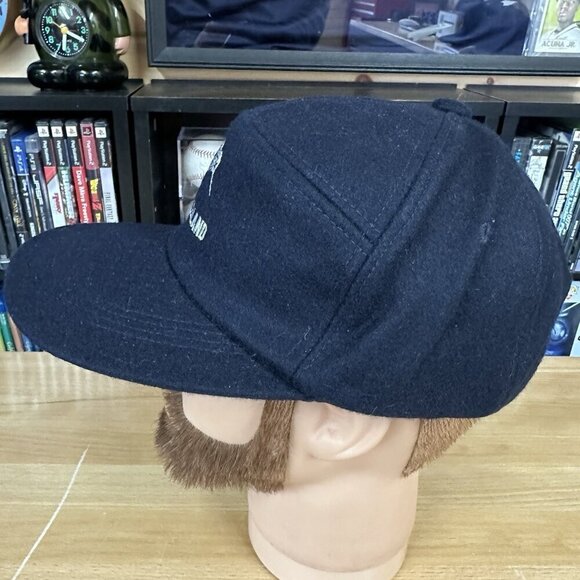 Vintage New Zealand Wool Blend Hat Snapback Cap Kiwi Black White - Picture 2 of 5